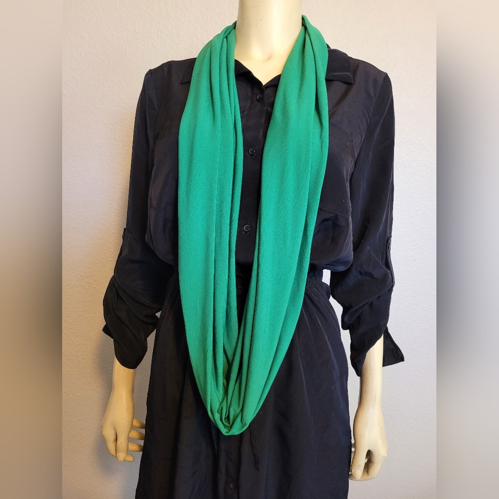 Green infinity scarf chic st. Patricks day